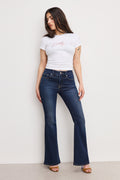 Luxury DOLLY JOLEANS PETITE FLARE JEANS INDIGO1020