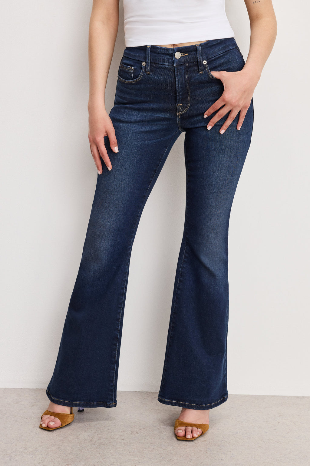 Luxury DOLLY JOLEANS PETITE FLARE JEANS INDIGO1020