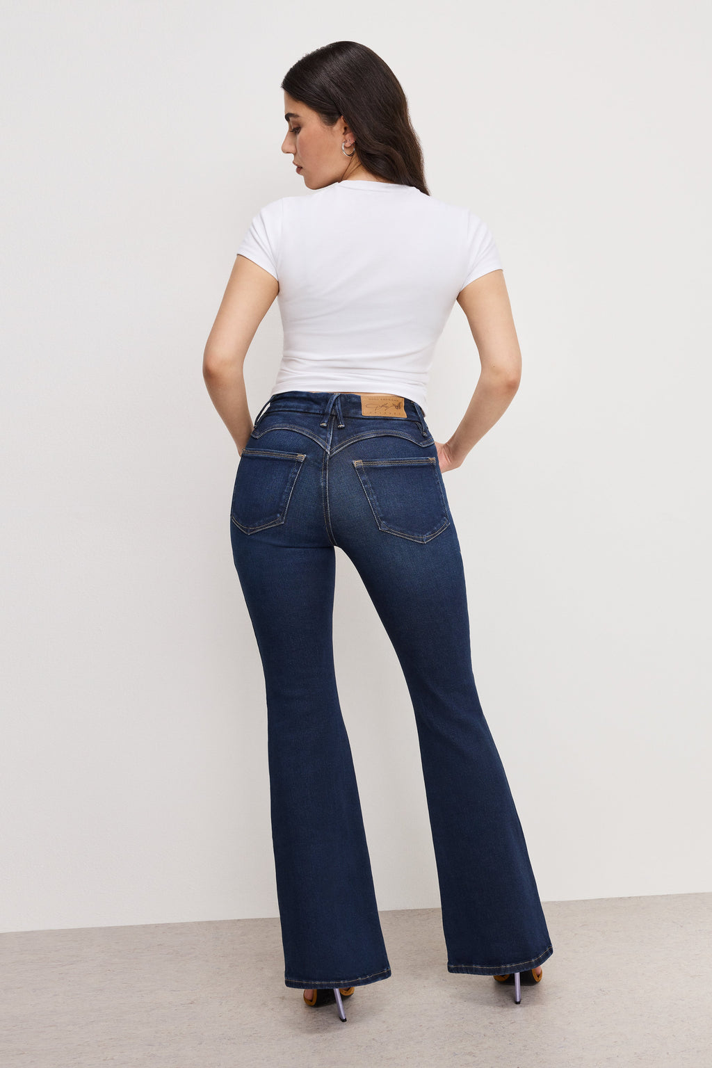 Luxury DOLLY JOLEANS PETITE FLARE JEANS INDIGO1020