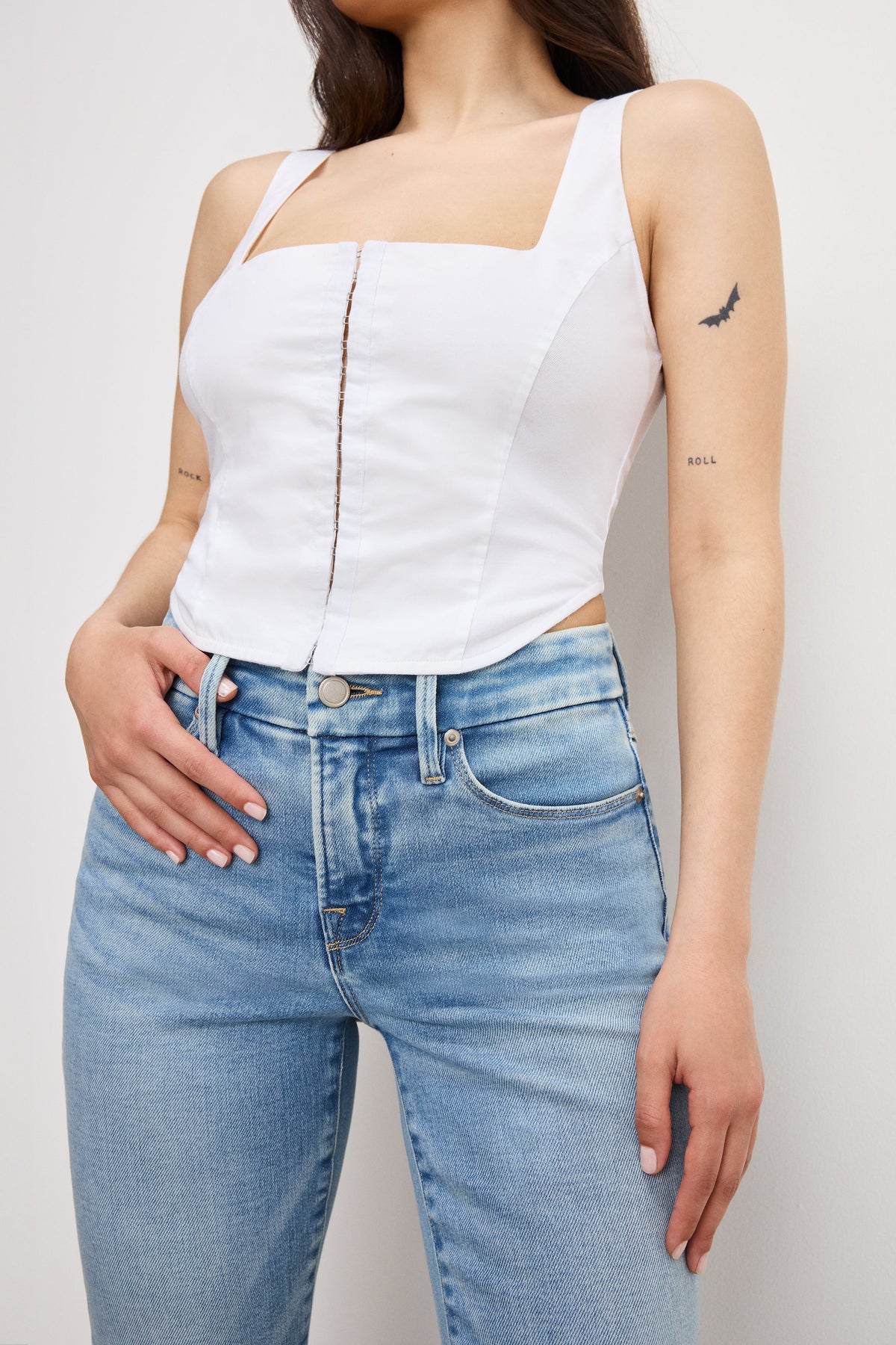 Luxury DOLLY JOLEANS PETITE FLARE JEANS INDIGO1019