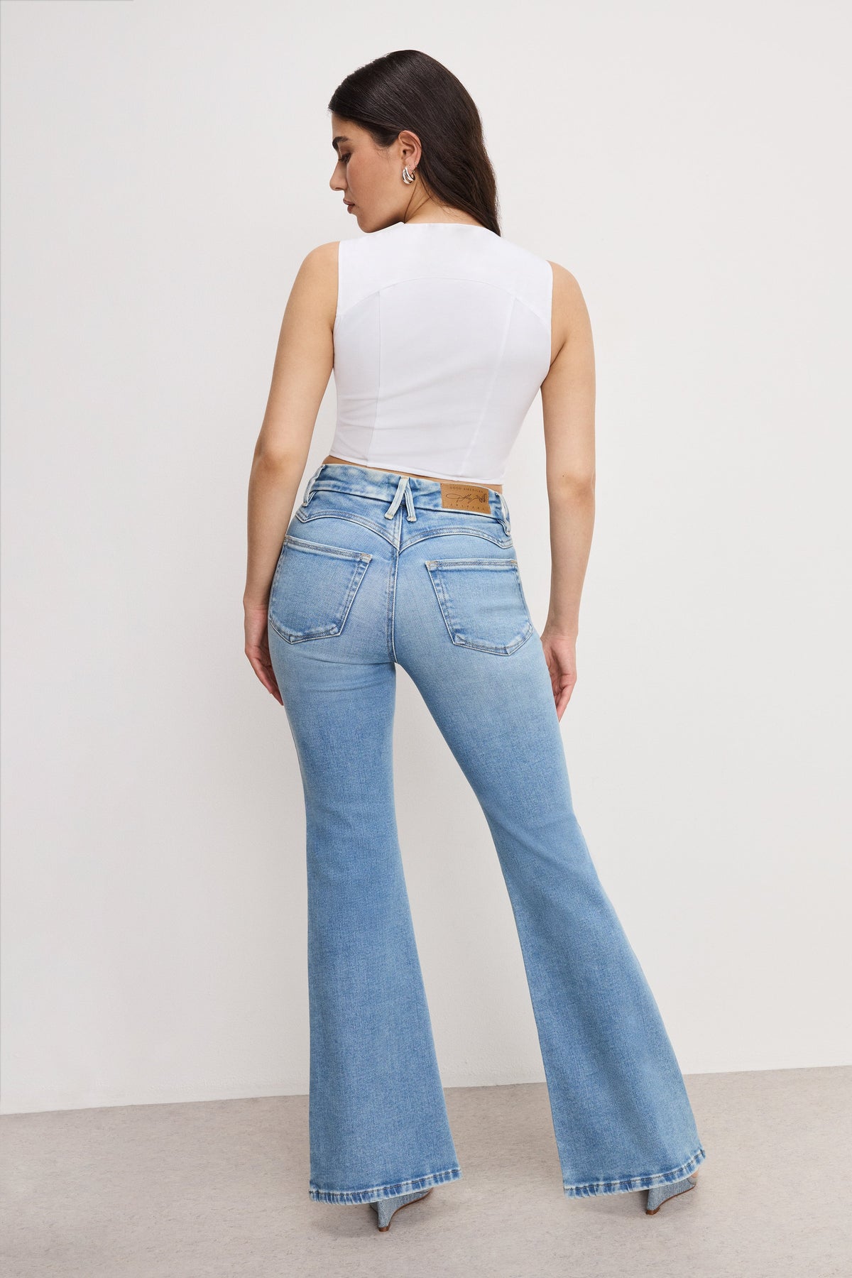 Luxury DOLLY JOLEANS PETITE FLARE JEANS INDIGO1019