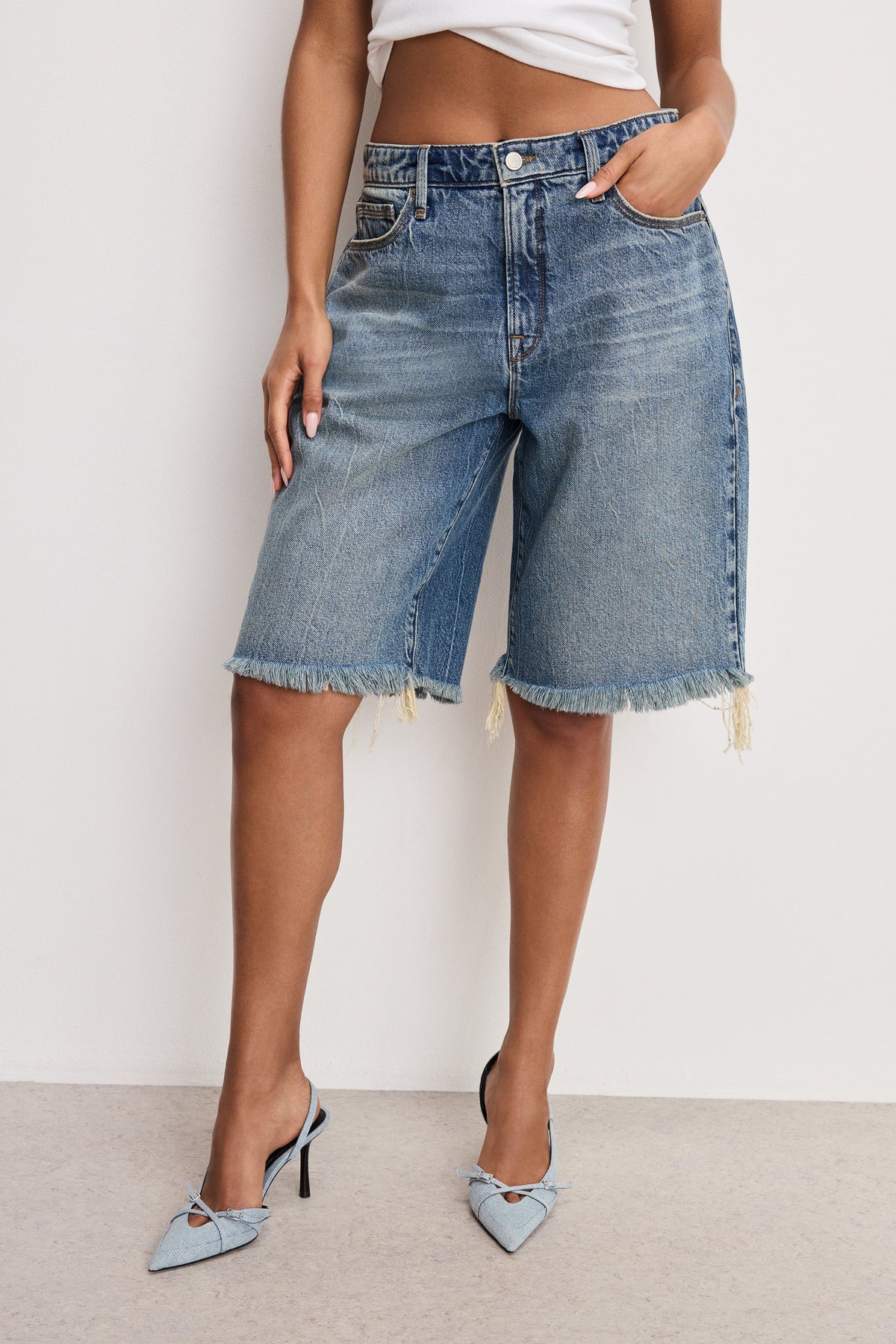 Luxury GOOD EASE BERMUDA SHORTS INDIGO808