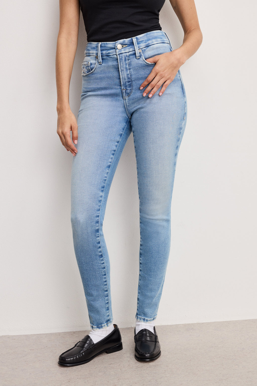 Luxury SOFT TECH GOOD LEGS SKINNY JEANS INDIGO799