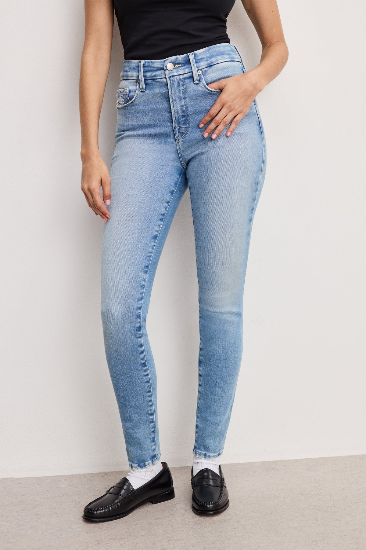 Luxury SOFT TECH GOOD LEGS SKINNY JEANS INDIGO799