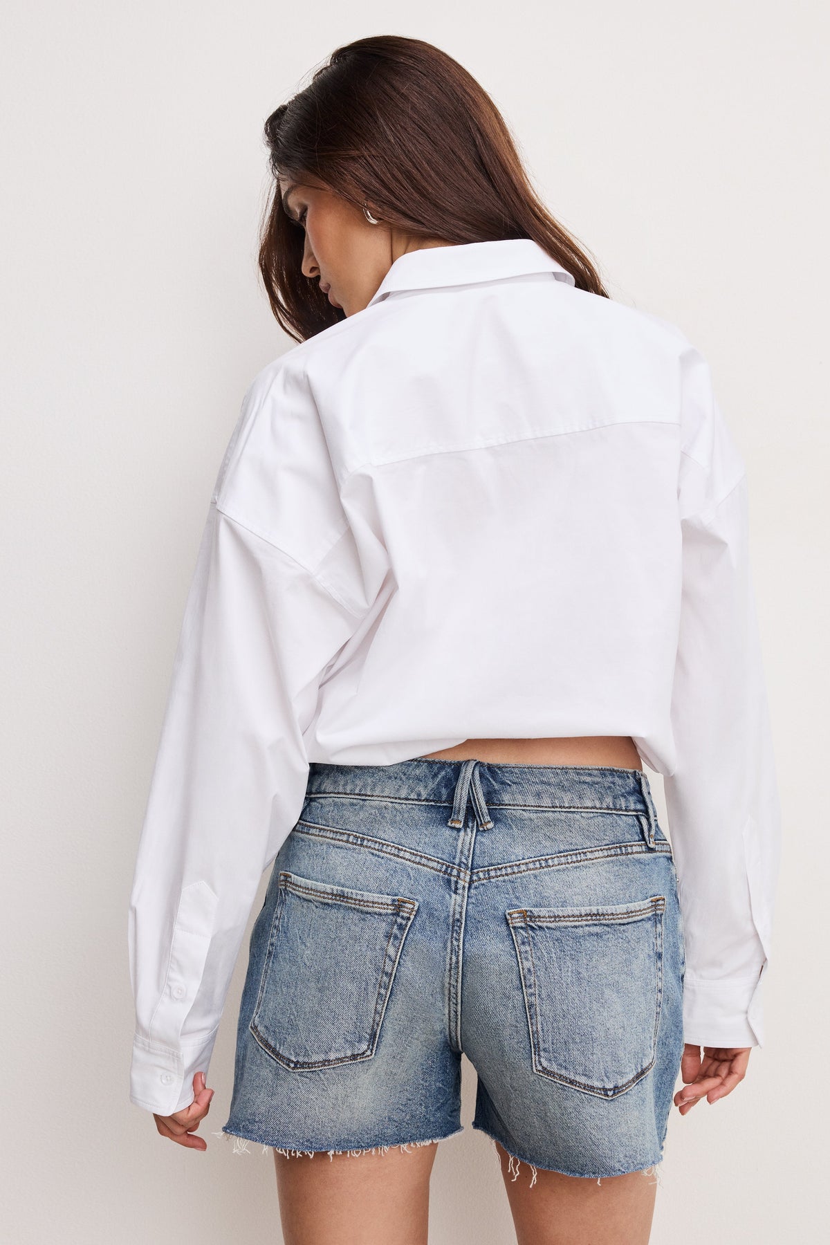 Luxury POPLIN BUBBLE SHIRT WHITE001