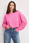 Luxury COZY KNIT CREW NECK BOUQUET001