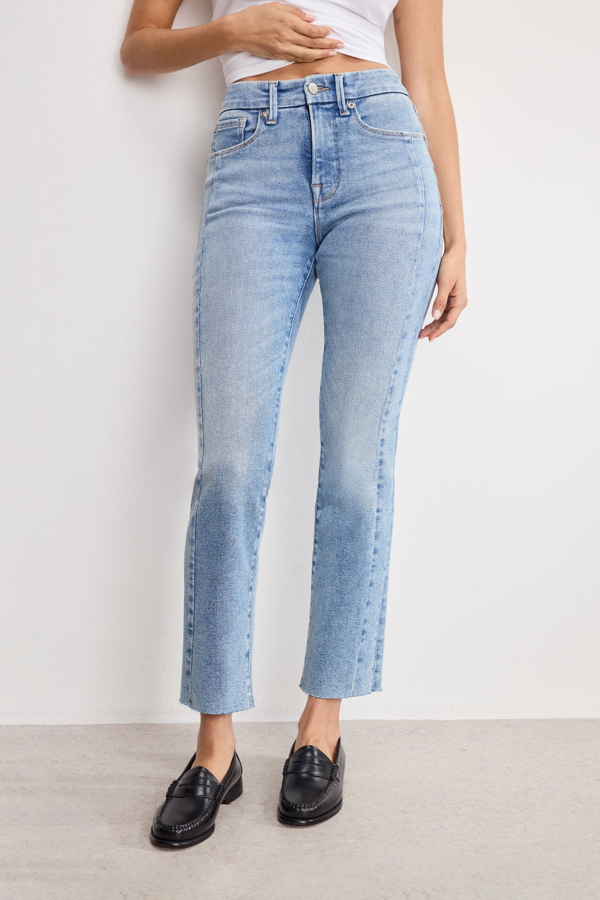 Luxury SOFT TECH GOOD LEGS STRAIGHT JEANS INDIGO799