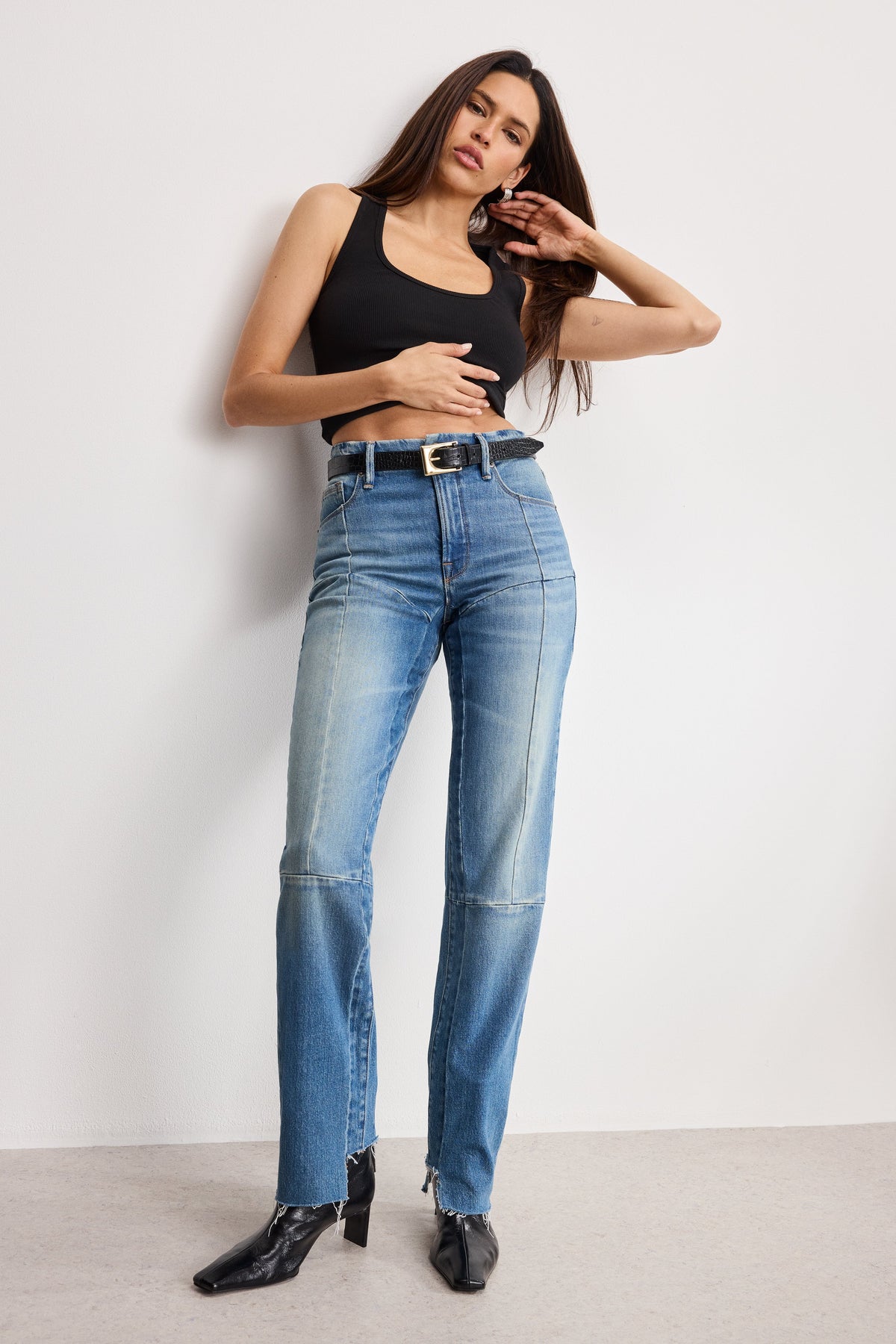 Luxury GOOD ICON STRAIGHT JEANS INDIGO912