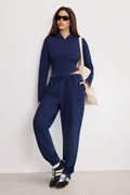 Luxury JEANIUS CORSET HOODIE INDIGO1029