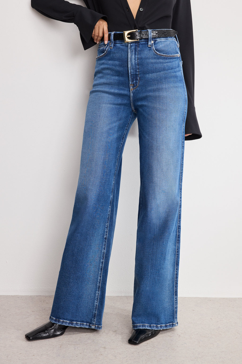 Luxury SOFT TECH GOOD SKATE WIDE LEG JEANS INDIGO891