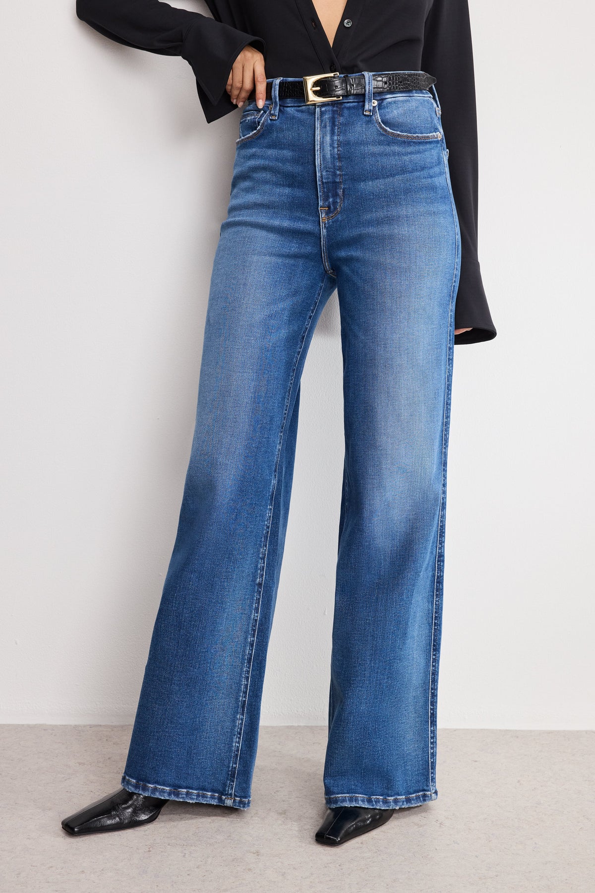 Luxury SOFT TECH GOOD SKATE WIDE LEG JEANS INDIGO891