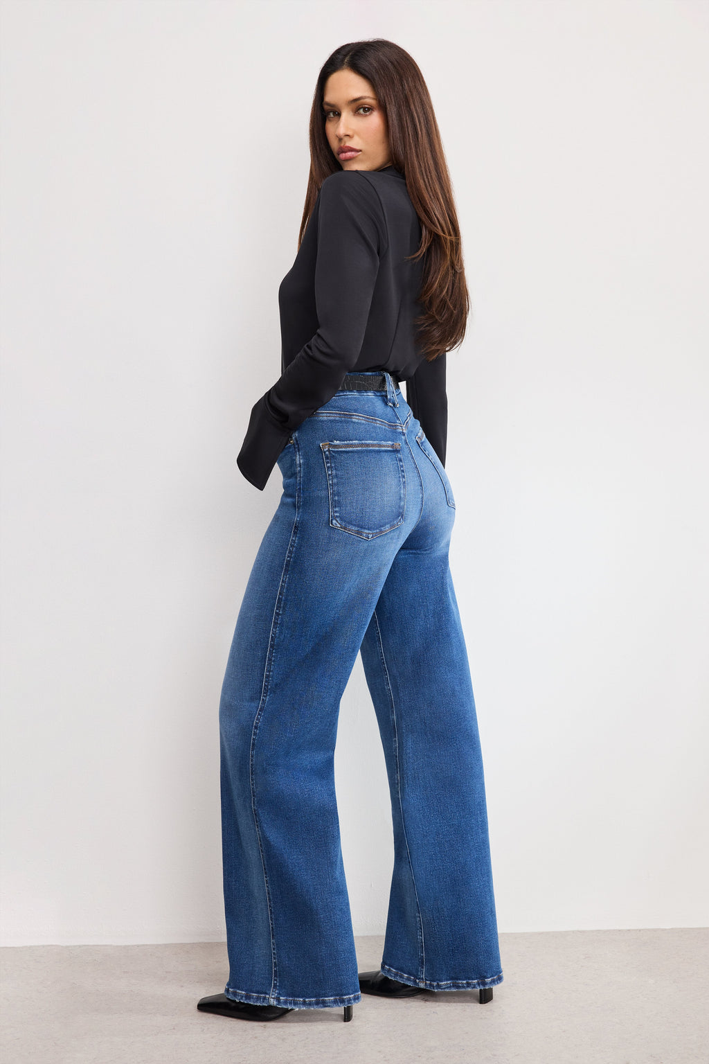 Luxury SOFT TECH GOOD SKATE WIDE LEG JEANS INDIGO891