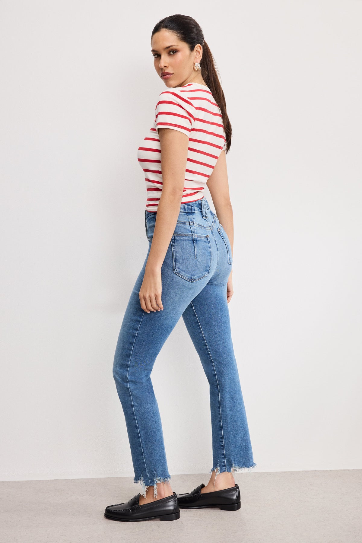 Luxury SOFT TECH GOOD LEGS STRAIGHT JEANS INDIGO514