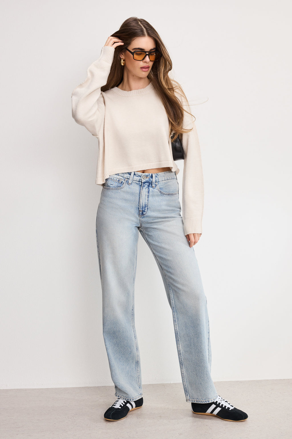 Luxury COZY KNIT CREW NECK VANILLA001