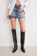 Luxury COATED GOOD 90S MINI SKIRT INDIGO927