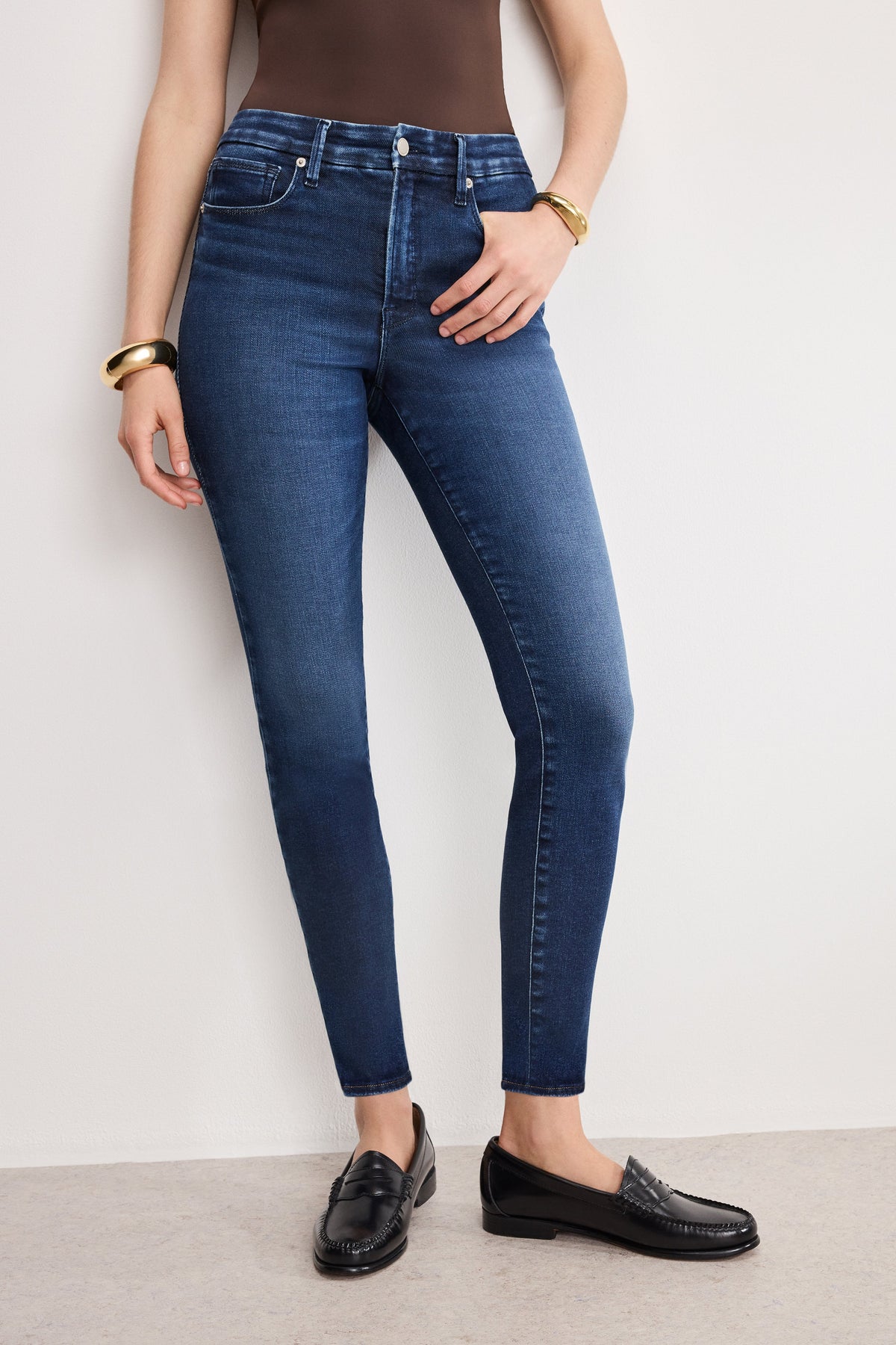 Luxury SOFT TECH GOOD LEGS SKINNY JEANS INDIGO1068