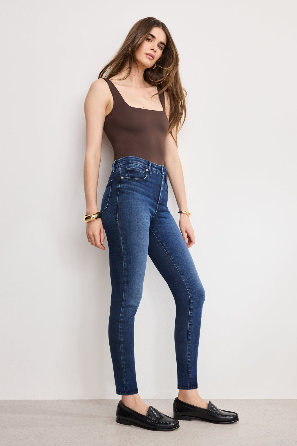 Luxury SOFT TECH GOOD LEGS SKINNY JEANS INDIGO1068