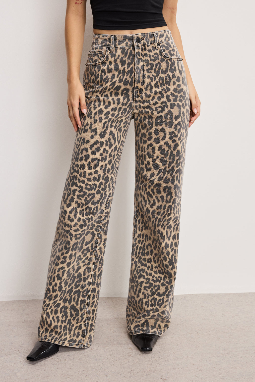 Luxury GOOD EASE LEOPARD JEANS LUCKY LEOPARD001