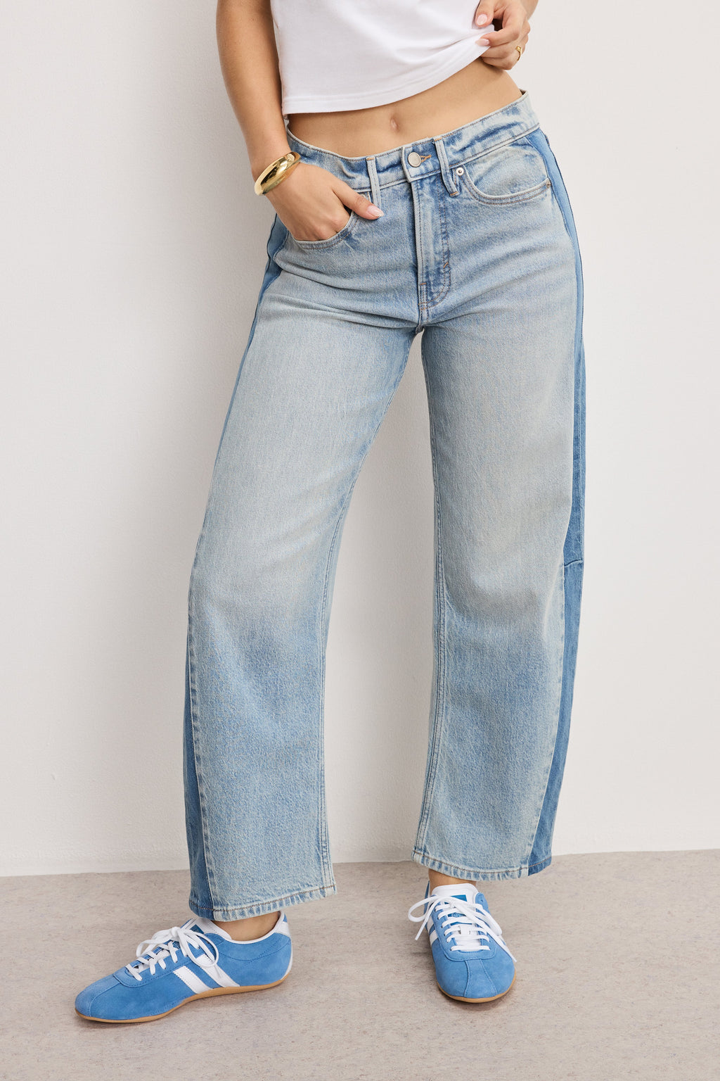 Luxury GOOD BARREL JEANS INDIGO932