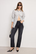 Luxury GOOD ICON STRAIGHT ANKLE JEANS BLACK404