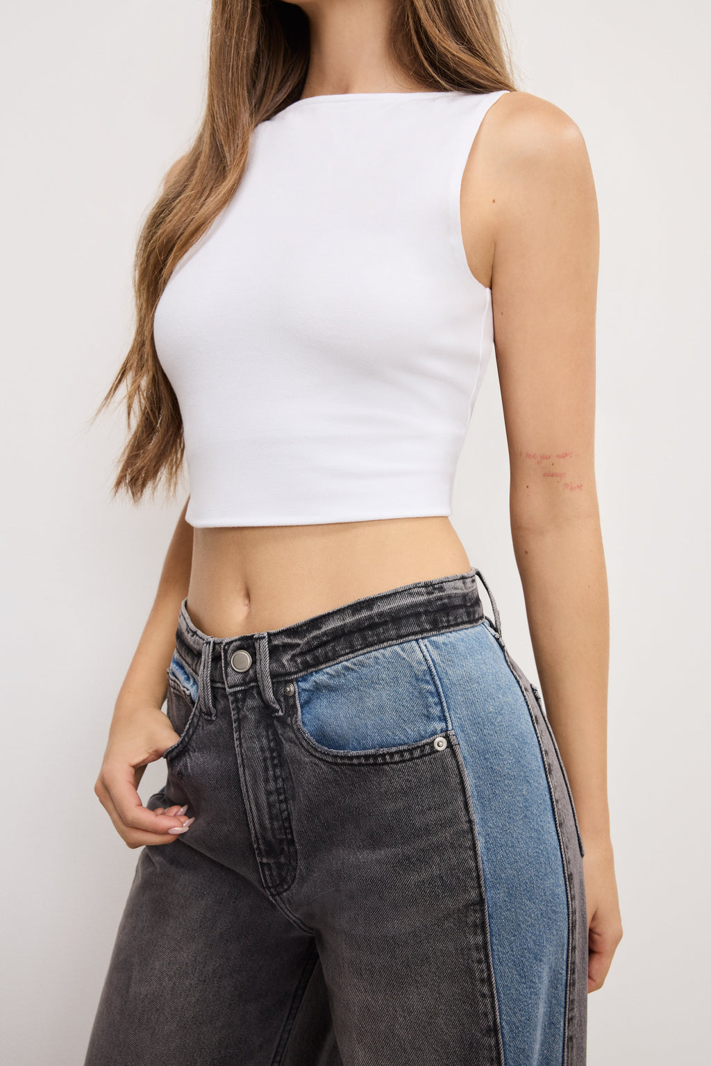 Luxury GOOD LOW RISE BAGGY JEANS INDIGO1000