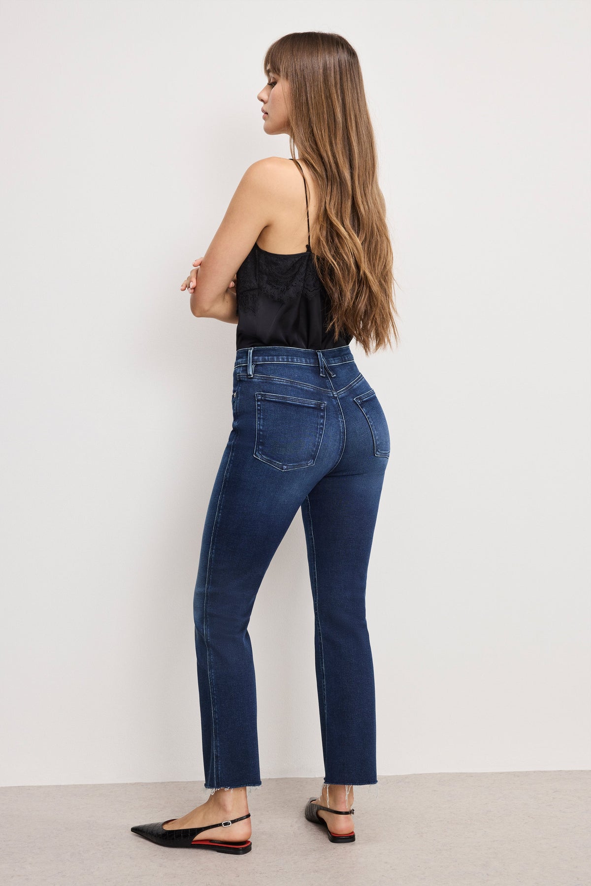 Luxury SOFT TECH GOOD KICK FLARE JEANS INDIGO1068