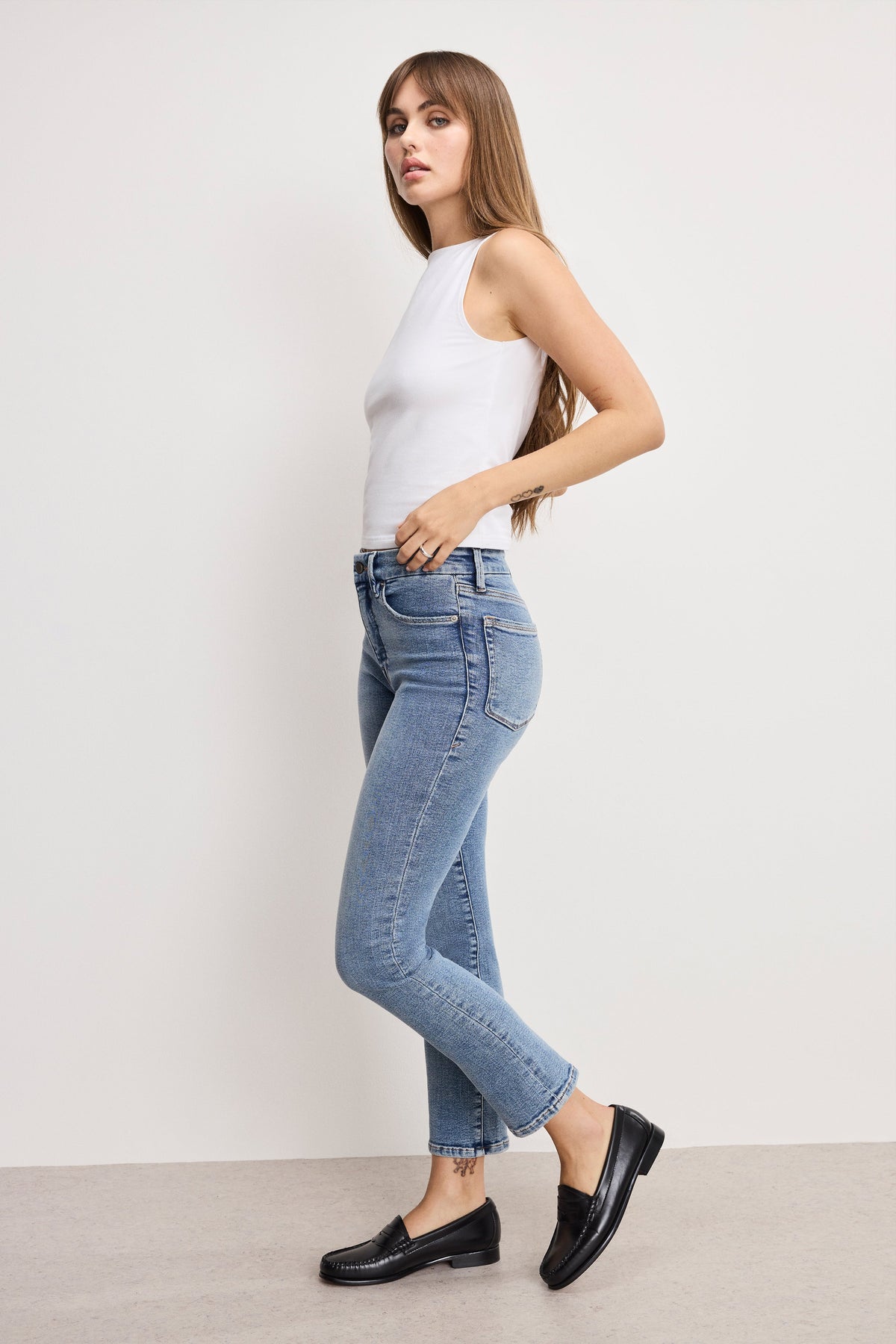 Luxury GOOD LEGS STRAIGHT JEANS INDIGO988