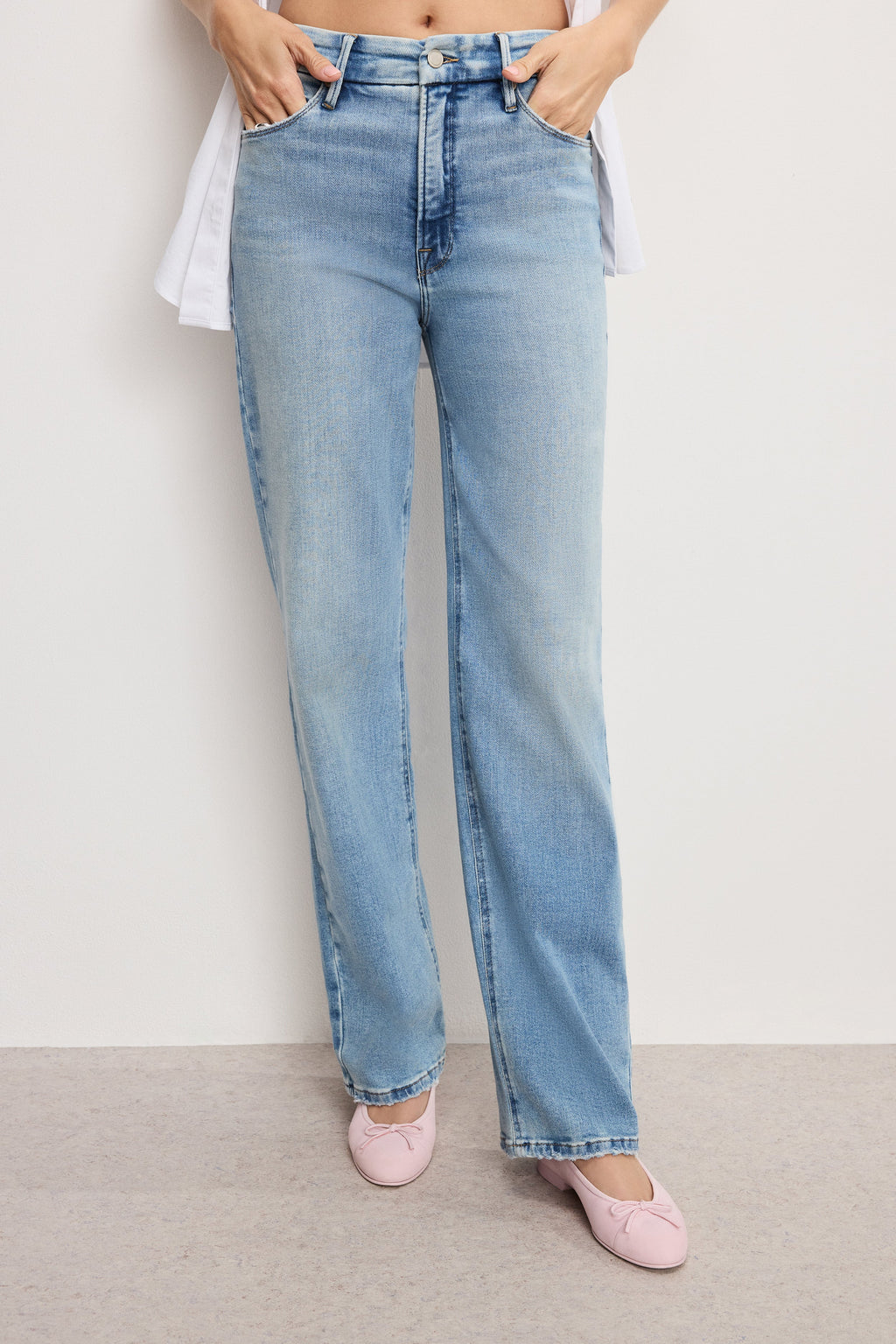Luxury SOFT TECH GOOD TRUE STRAIGHT JEANS INDIGO1073