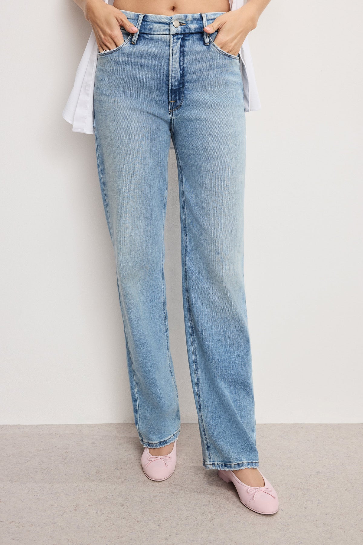 Luxury SOFT TECH GOOD TRUE STRAIGHT JEANS INDIGO1073