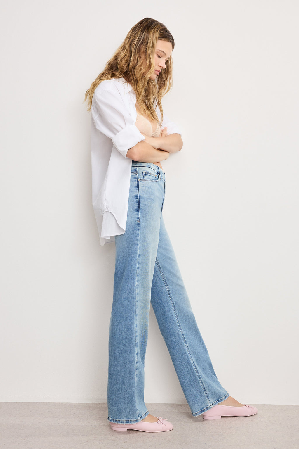 Luxury SOFT TECH GOOD TRUE STRAIGHT JEANS INDIGO1073