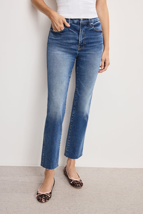 Luxury ALWAYS FITS GOOD CURVE STRAIGHT JEANS INDIGO1071