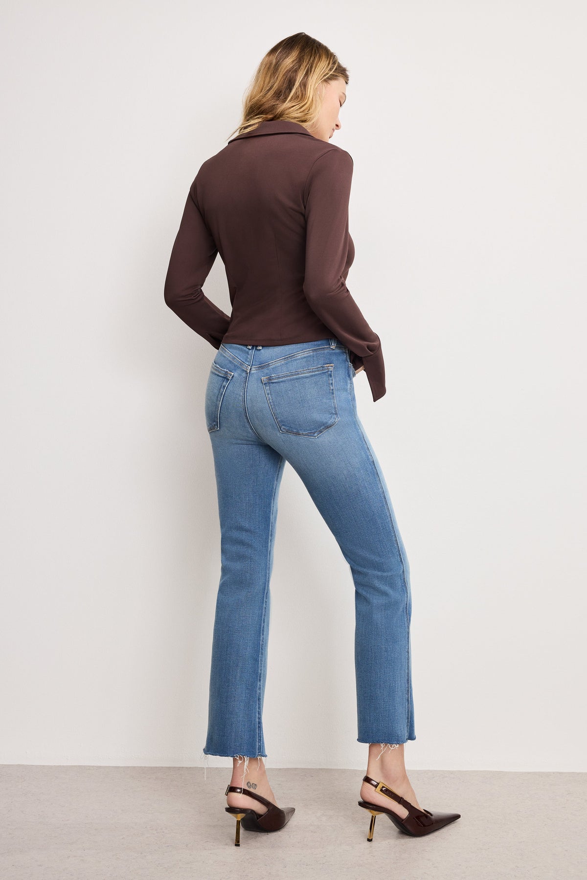 Luxury SOFT TECH GOOD KICK FLARE JEANS INDIGO1026