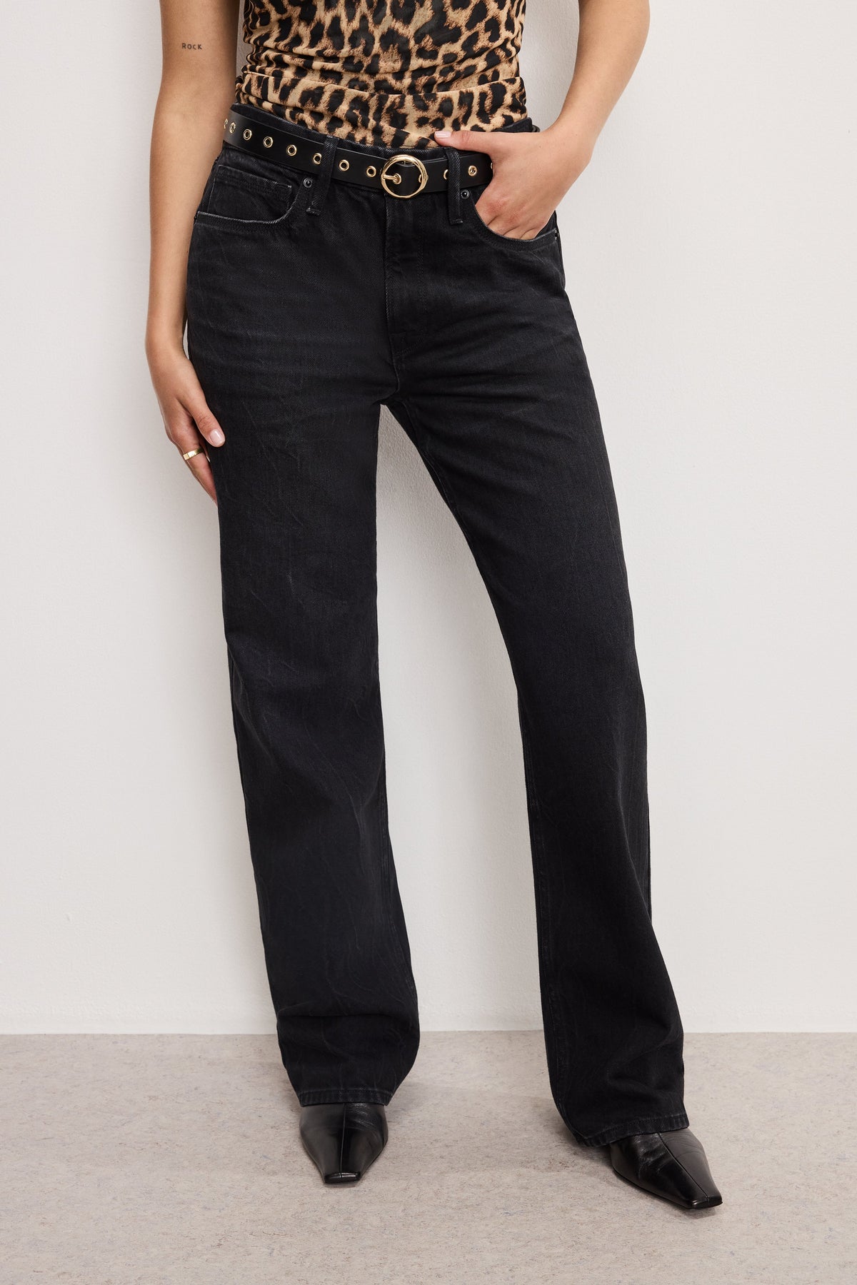 Luxury GOOD PETITE 90s RELAXED JEANS BLACK406