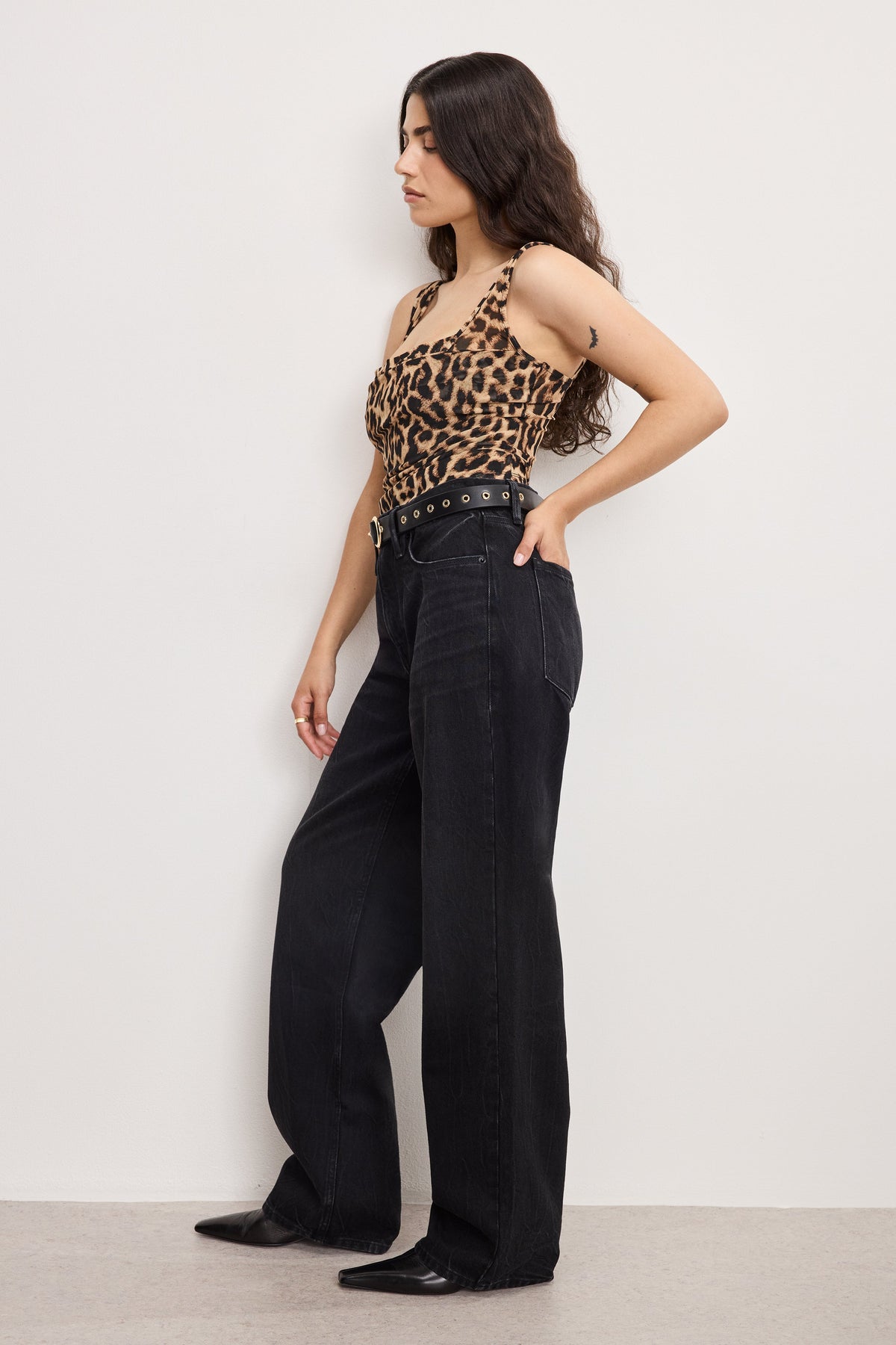 Luxury GOOD PETITE 90s RELAXED JEANS BLACK406