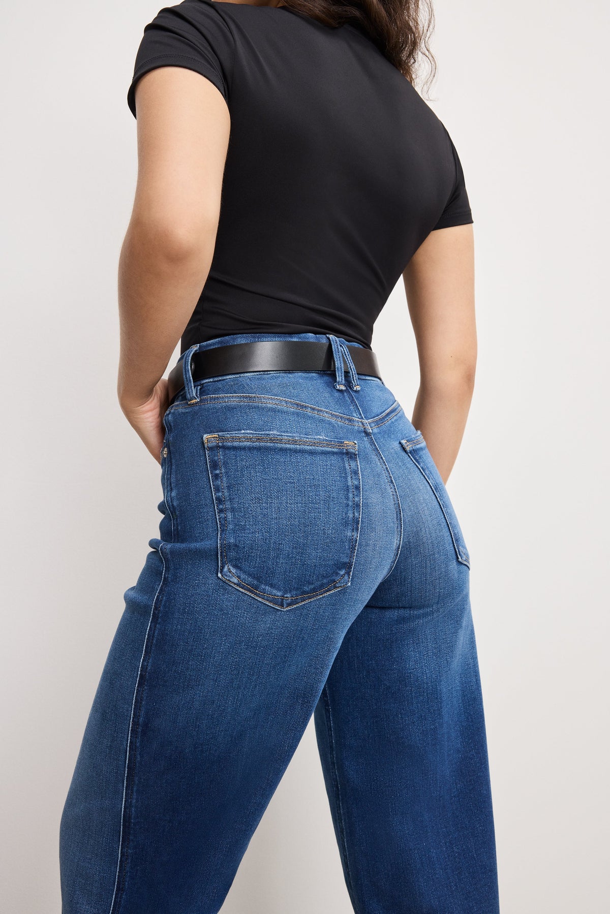 Luxury SOFT TECH GOOD PETITE SKATE WIDE JEANS INDIGO891