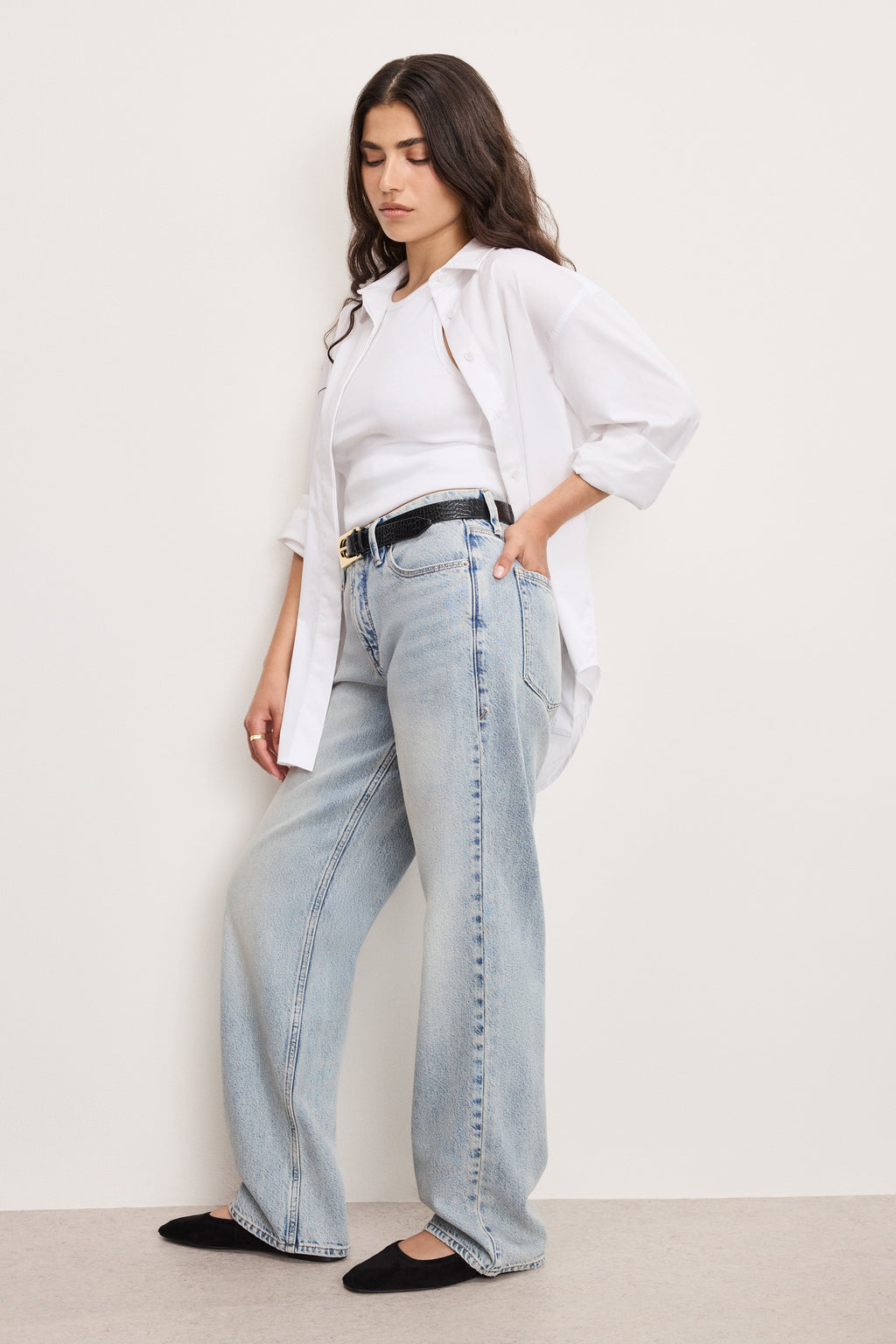 Luxury GOOD PETITE 90s RELAXED JEANS INDIGO1075