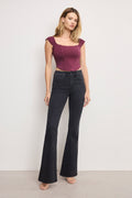 Luxury DOLLY JOLEANS FLARE JEANS BLACK391