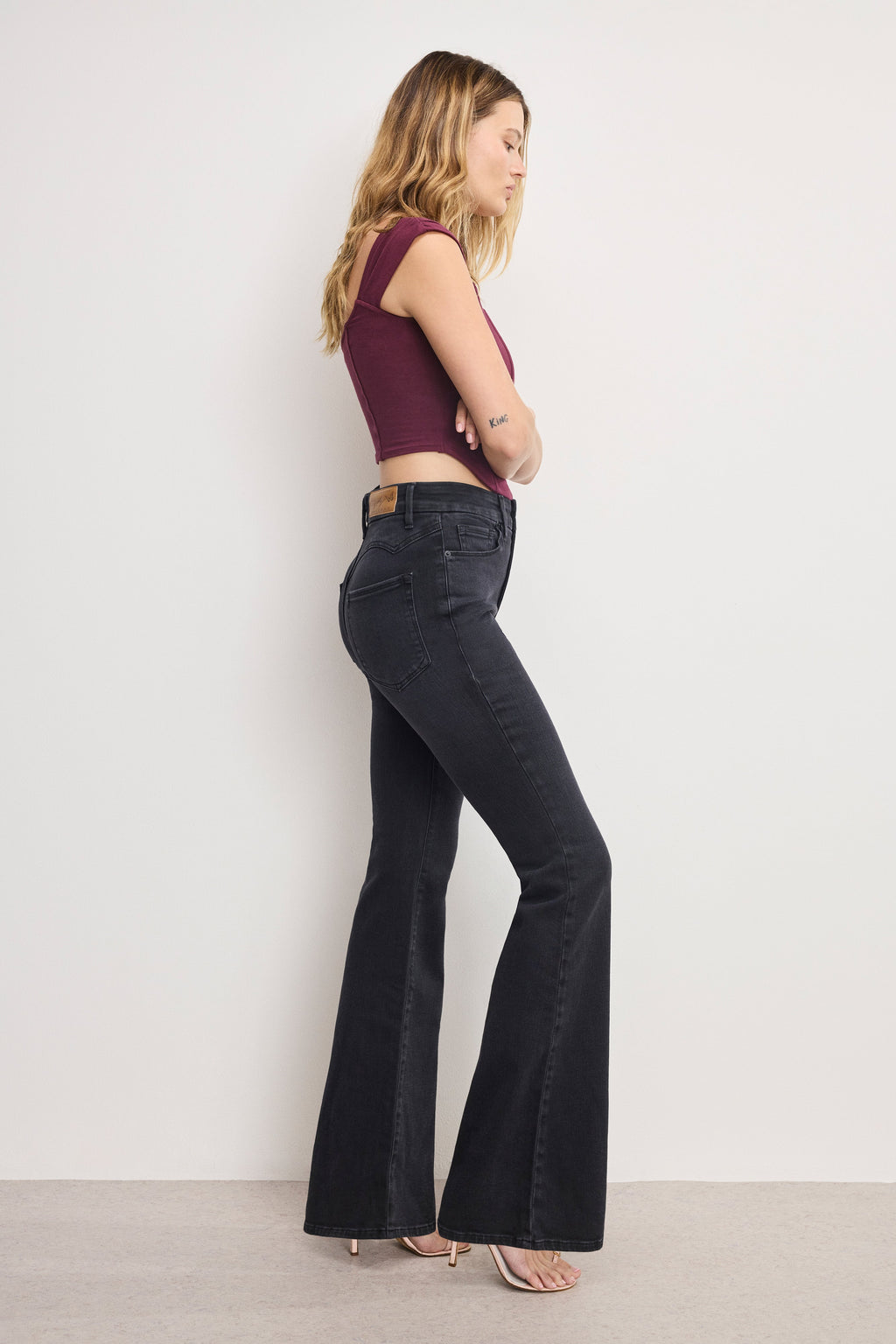 Luxury DOLLY JOLEANS FLARE JEANS BLACK391