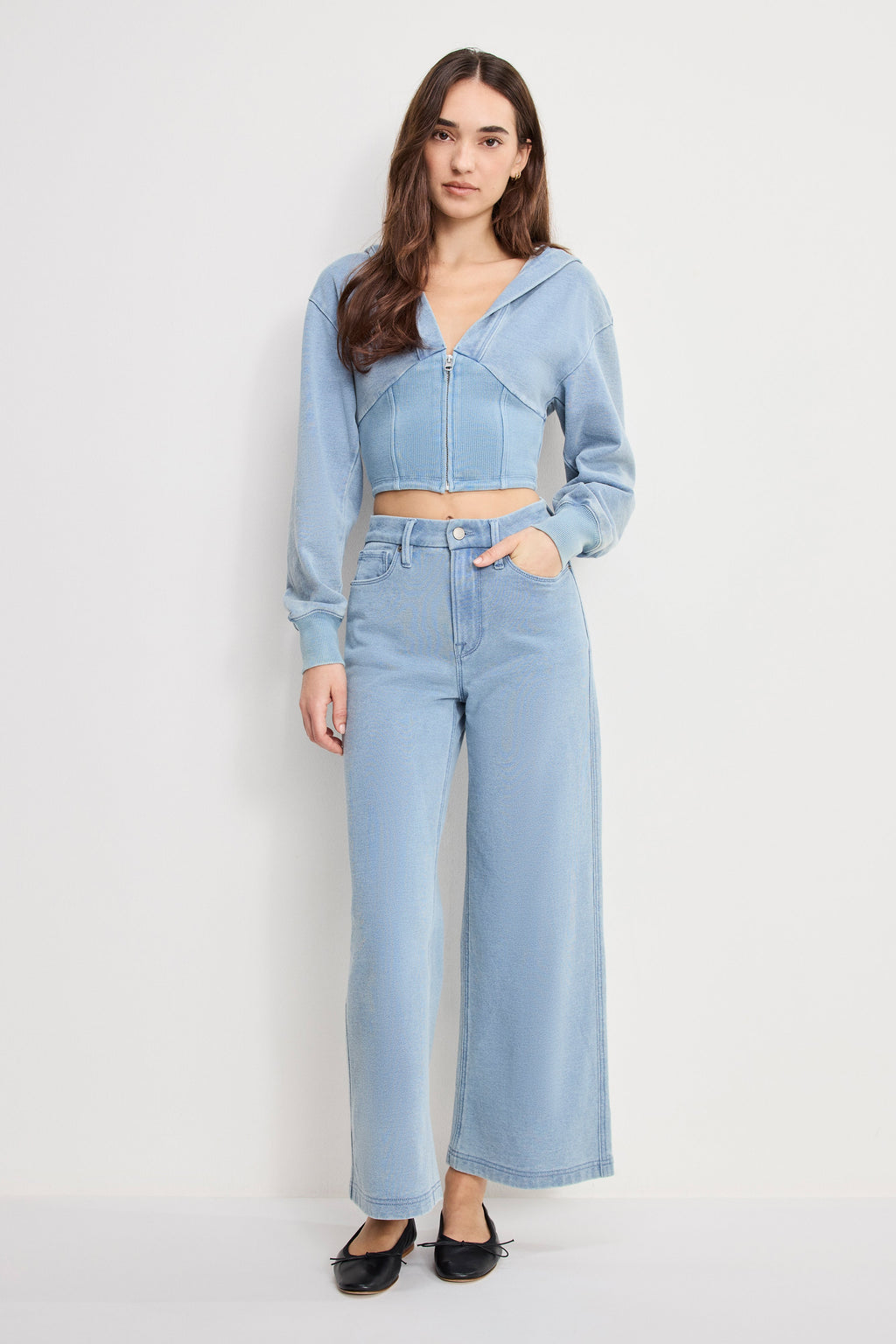 Luxury JEANIUS ZIP UP HOODIE INDIGO1157
