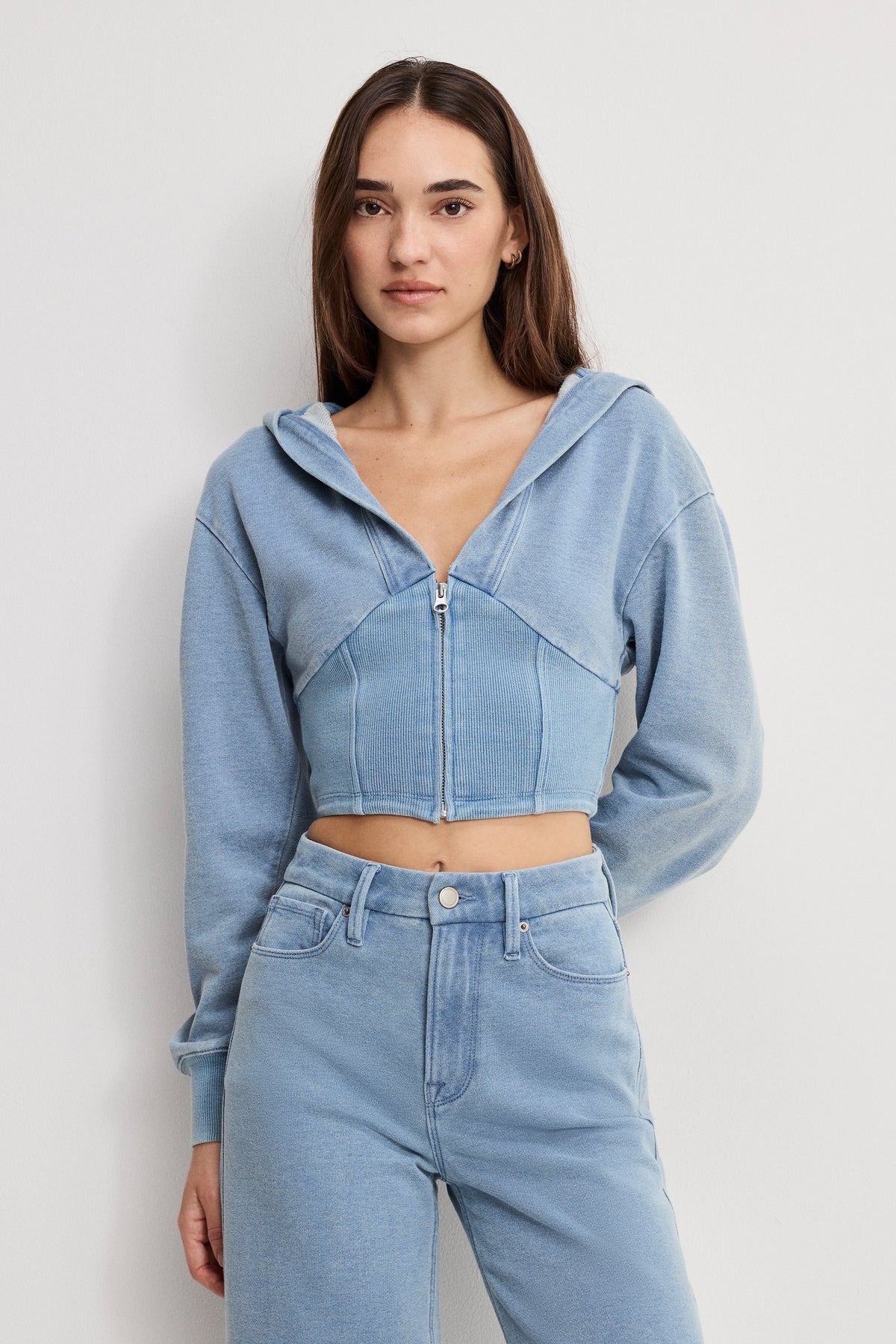 Luxury JEANIUS ZIP UP HOODIE INDIGO1157