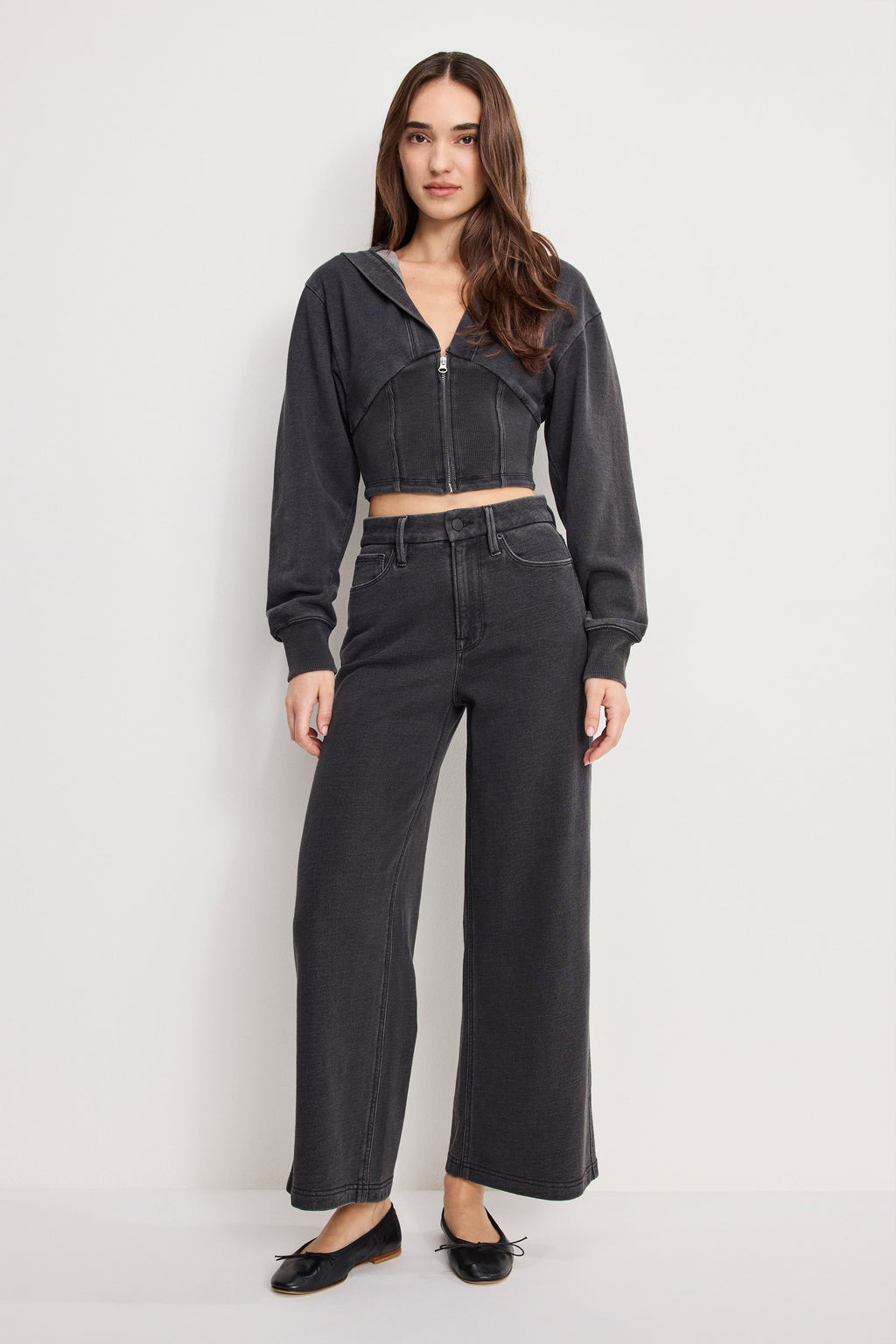 Luxury JEANIUS ZIP UP HOODIE BLACK430