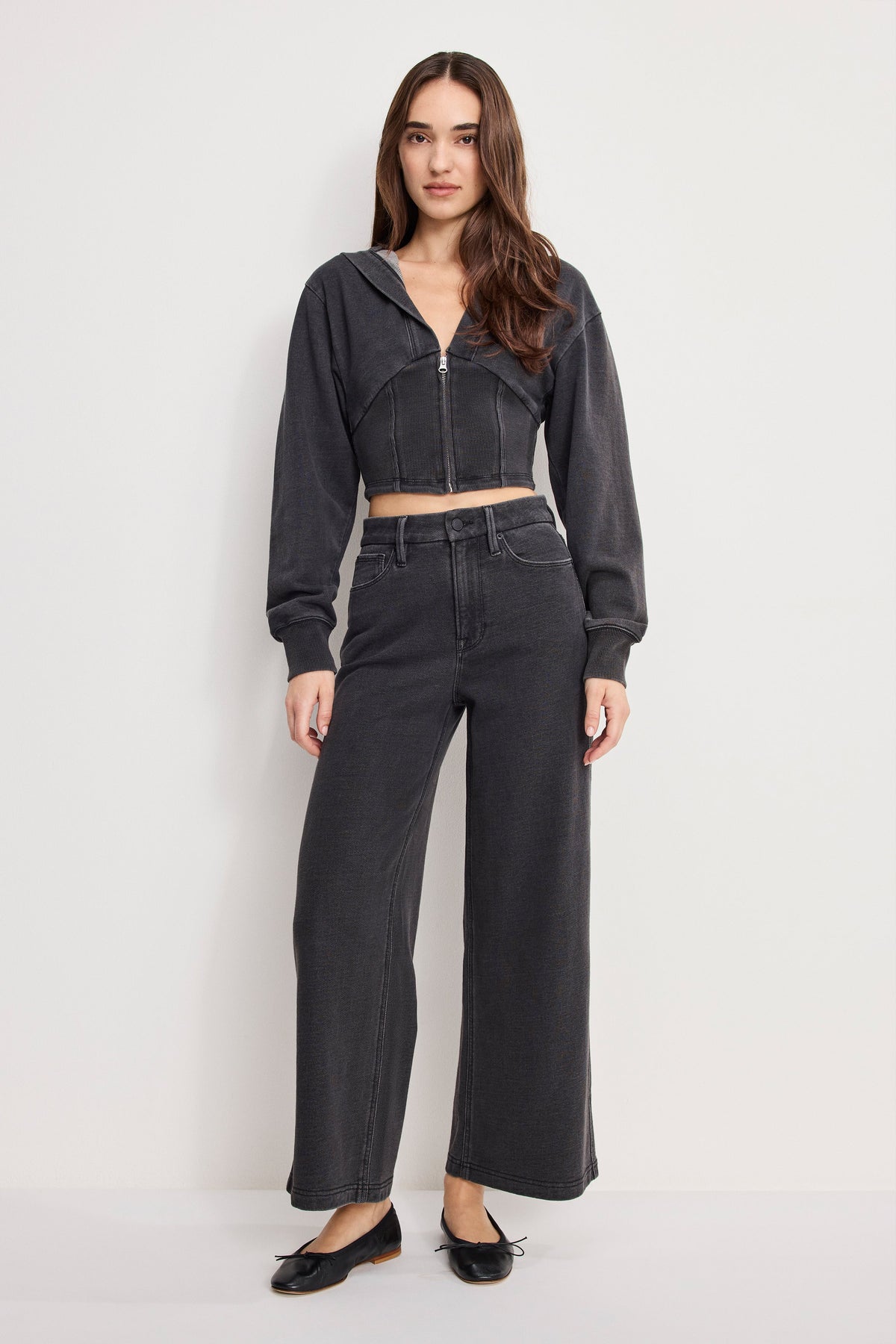Luxury JEANIUS ZIP UP HOODIE BLACK430