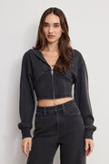 Luxury JEANIUS ZIP UP HOODIE BLACK430