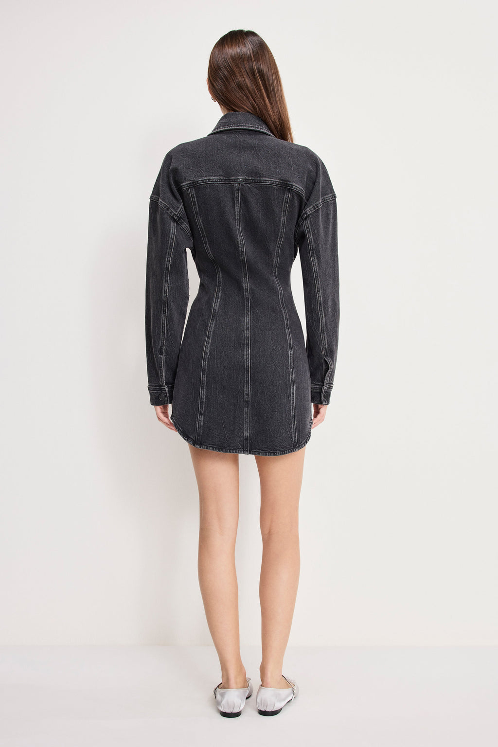 Luxury SHAPED DENIM DRESS K418