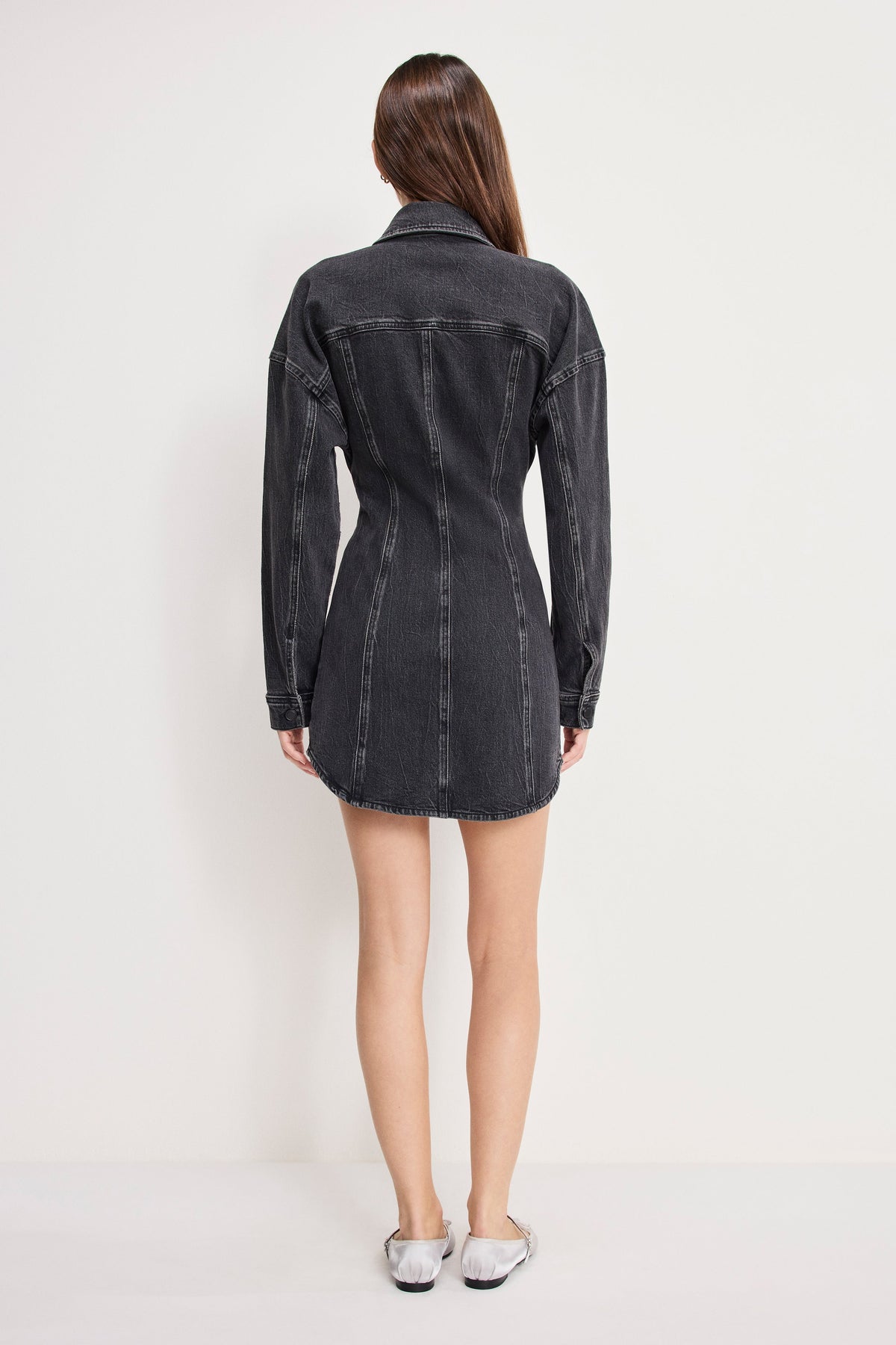 Luxury SHAPED DENIM DRESS K418