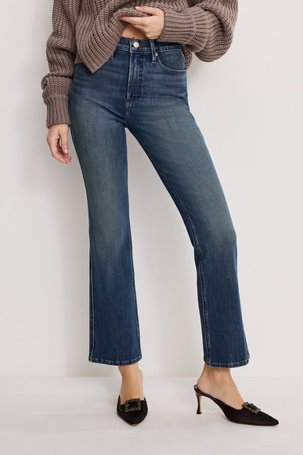 Luxury GOOD STANDARD KICK FLARE JEANS INDIGO1147