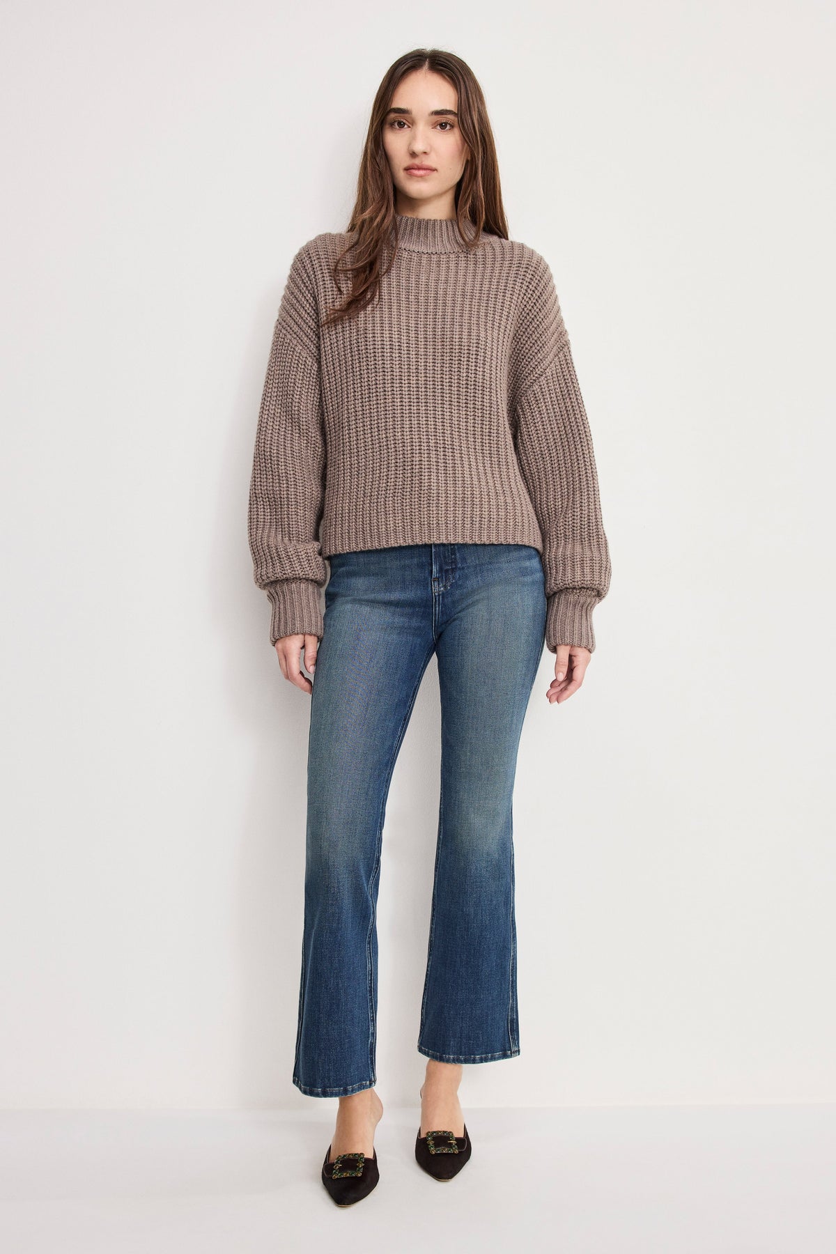 Luxury GOOD STANDARD KICK FLARE JEANS INDIGO1147