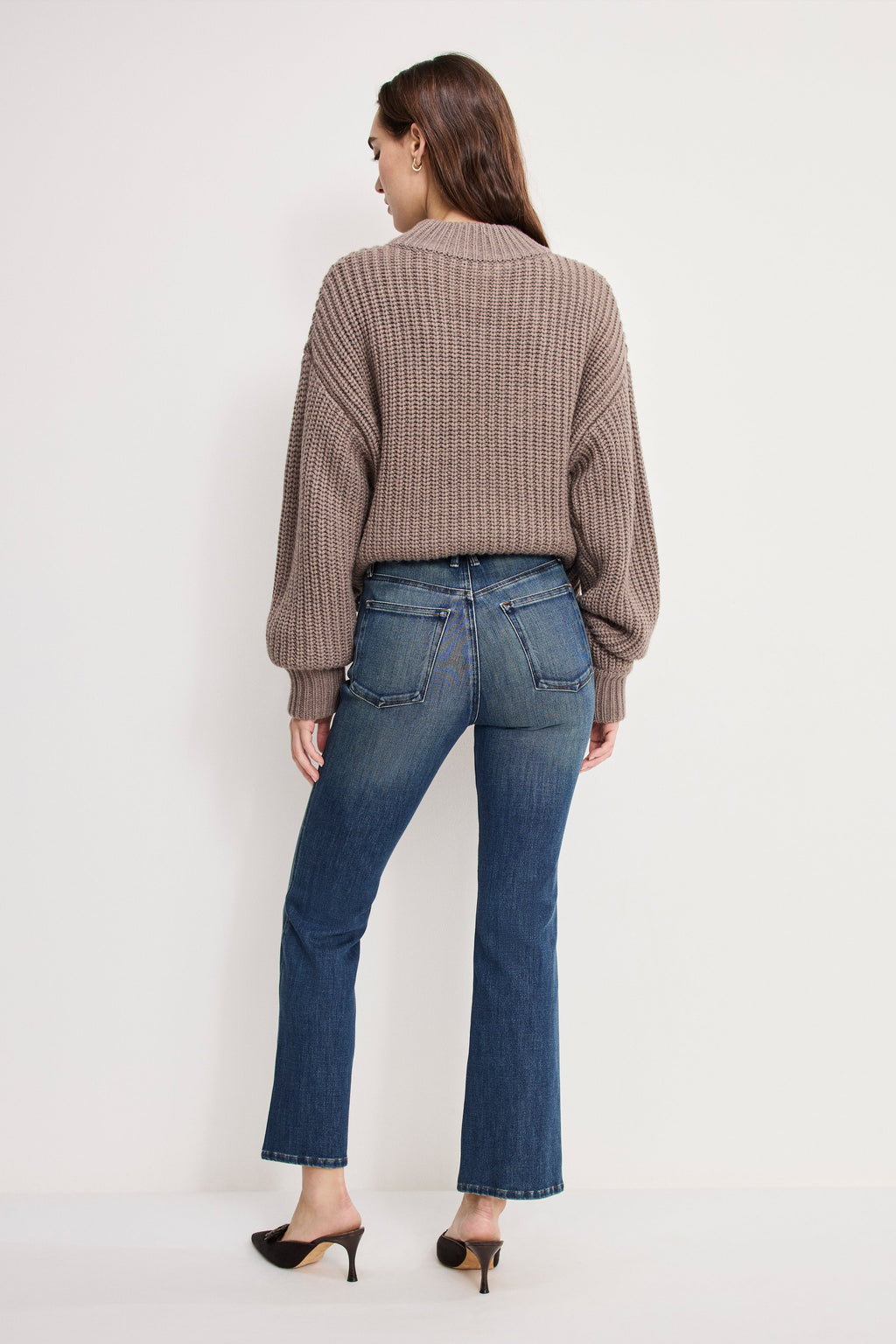 Luxury GOOD STANDARD KICK FLARE JEANS INDIGO1147