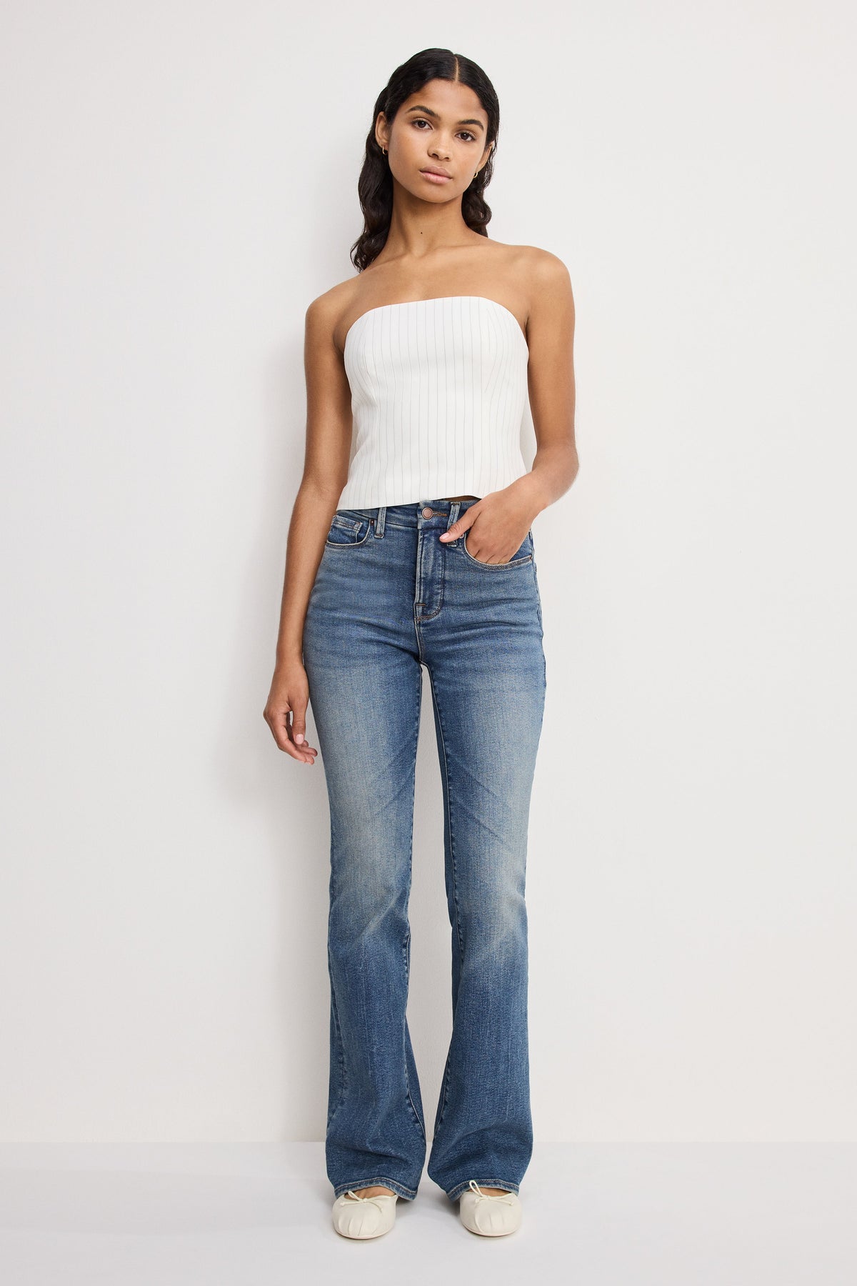 Luxury GOOD CLASSIC BOOTCUT JEANS INDIGO1128