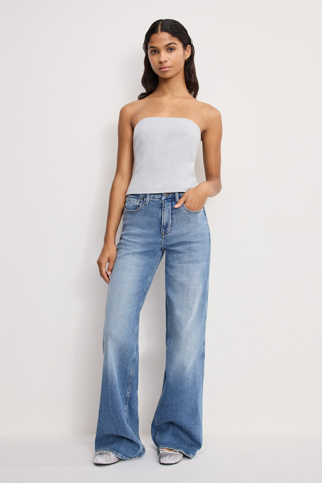 Luxury GOOD SKATE WIDE JEANS INDIGO1142